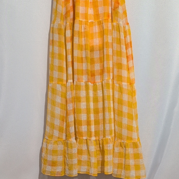 For Love And Lemons Yellow Gingham Maxi Dress - Picture 7 of 9